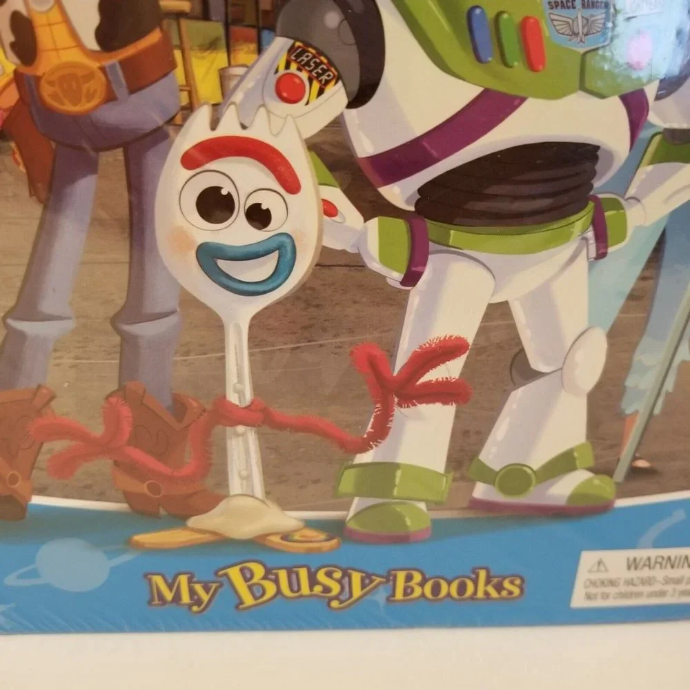 Disney Pixar Toy Story 4 My Busy Books Playset Woody Buzz Forky Activity Kit